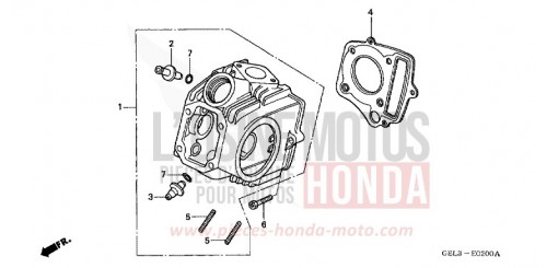ZYLINDERKOPF XR50R3 de 2003