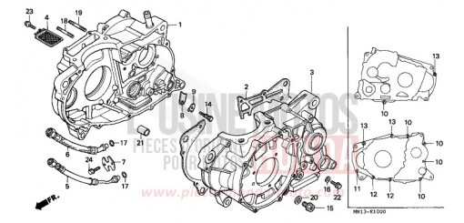 CRANKCASE XR600RR de 1994