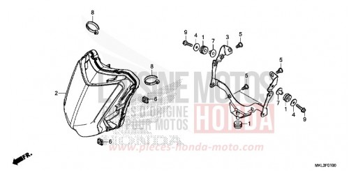 HEADLIGHT NC750XAL de 2020