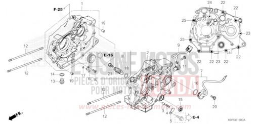 CRANKCASE Z125MAN de 2022