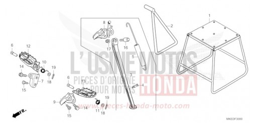PEDANA/CAVALLETTO CRF450RP di 2023