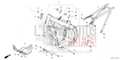 TELAIO CRF450RP di 2023
