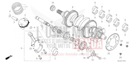 CRANKSHAFT/PISTON CB1000RAP de 2023
