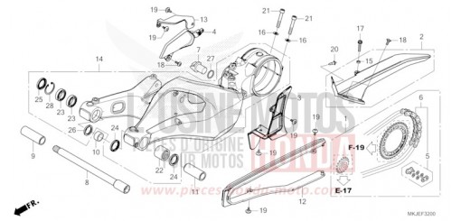 SWINGARM CB1000RAP de 2023