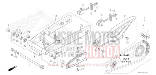 SWINGARM NC750XAP de 2023