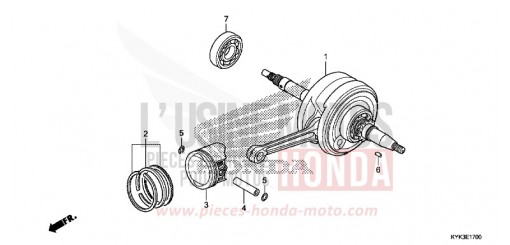 CRANKSHAFT/PISTON CRF110FE de 2014