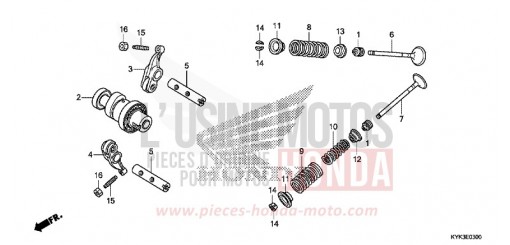 CAMSHAFT/VALVE CRF110FH de 2017