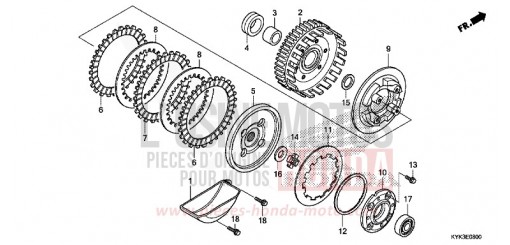 CLUTCH CRF110FH de 2017