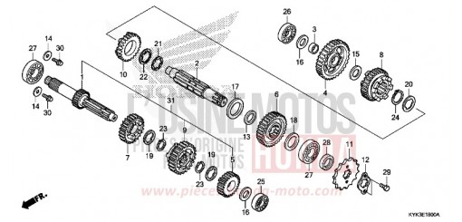 TRANSMISSION CRF110FH de 2017