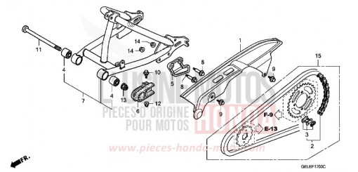 SWINGARM CRF50F7 de 2007