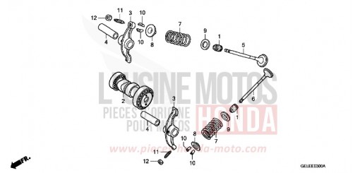 CAMSHAFT/VALVE CRF50F8 de 2008