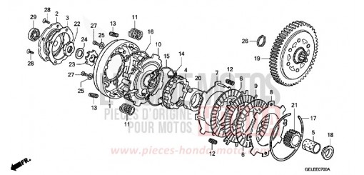 CLUTCH CRF50FA de 2010