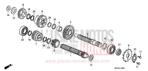 TRANSMISSION CRF50FA de 2010
