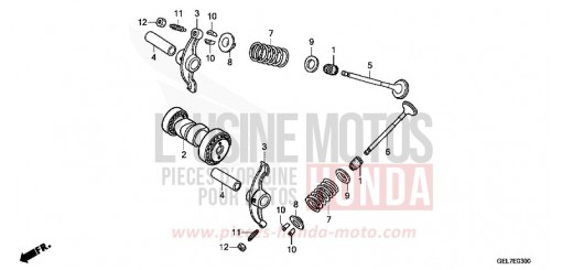 CAMSHAFT/VALVE CRF50FC de 2012