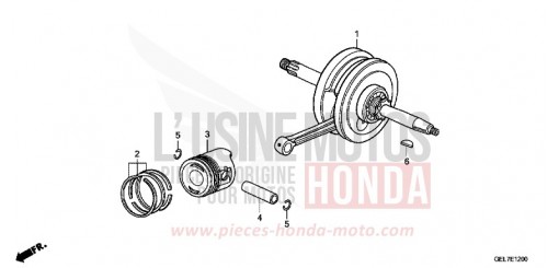 CRANKSHAFT/PISTON CRF50FD de 2013