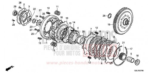 CLUTCH CRF50FH de 2017