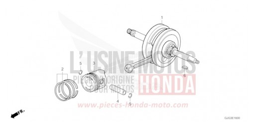 CRANKSHAFT/PISTON CRF50FP de 2023