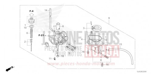 CARBURETOR CRF50FP de 2023