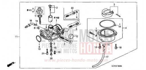 CARBURETOR CRF70F4 de 2004