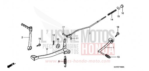 PEDALE CRF70F5 di 2005