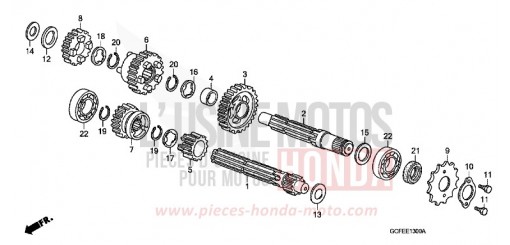 TRANSMISSION CRF70F7 de 2007