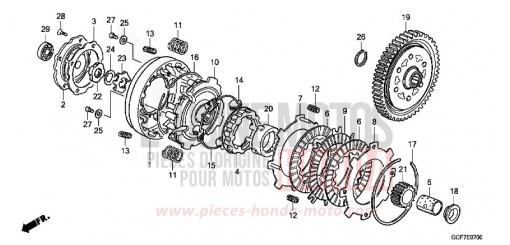 CLUTCH CRF70FC de 2012