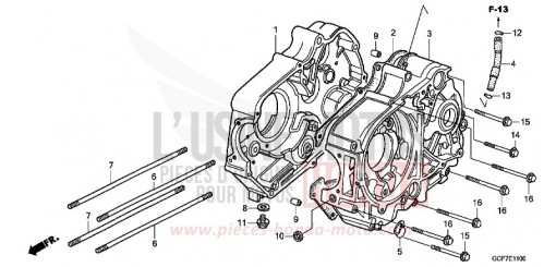 CRANKCASE CRF70FC de 2012