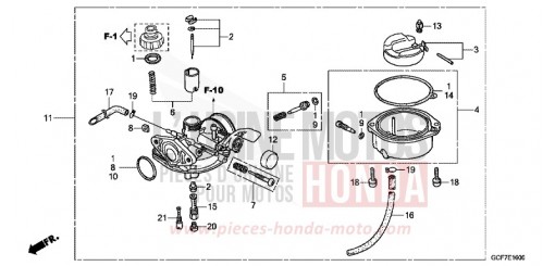 CARBURETOR CRF70FC de 2012