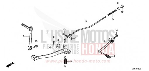PEDAL CRF70FC de 2012