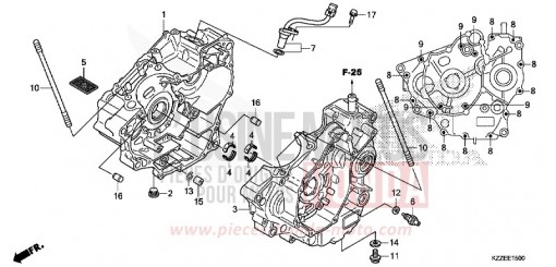 CRANKCASE CRF250RLAH de 2017