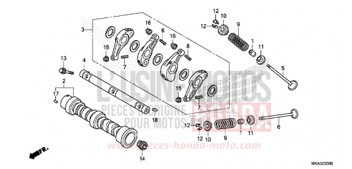 CAMSHAFT/VALVE NC750XDG de 2016
