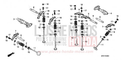 CAMSHAFT/VALVE VT750C28 de 2008