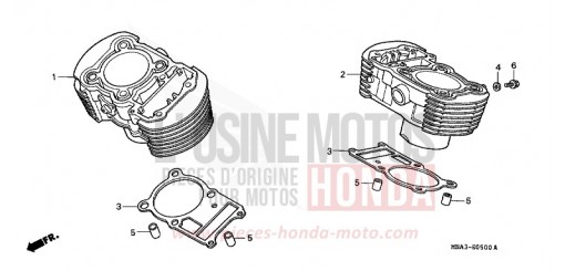 CYLINDER VT750C2W de 1998