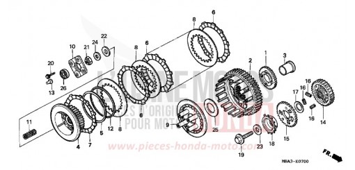CLUTCH VT750C2X de 1999
