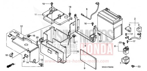 BATTERY VT750C2X de 1999