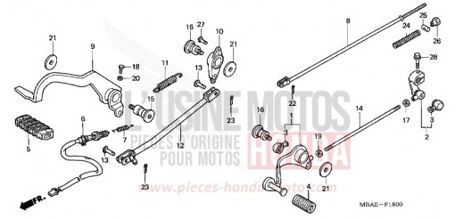 PEDAL VT750C2Y de 2000
