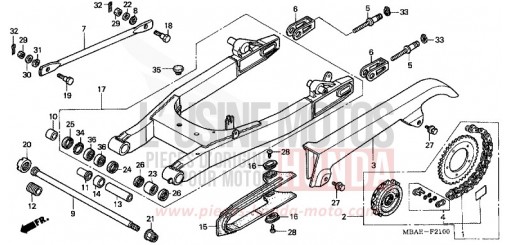 SWINGARM VT750C2Y de 2000