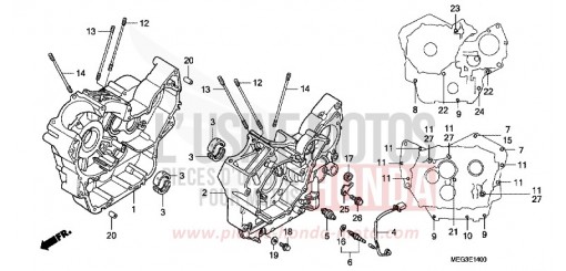 CRANKCASE VT750C6 de 2006