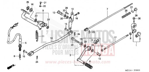 PEDAL VT750C6 de 2006