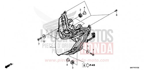 HEADLIGHT CB500XAK de 2020