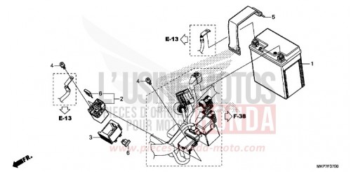 BATTERY CB500XAK de 2020