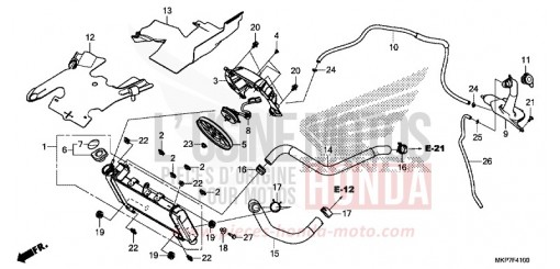 RADIATOR CB500XAK de 2020