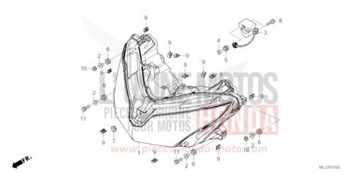 HEADLIGHT GL1800BDP de 2023