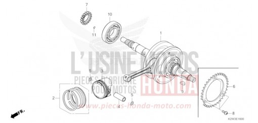 CRANKSHAFT/PISTON ST125AP de 2023