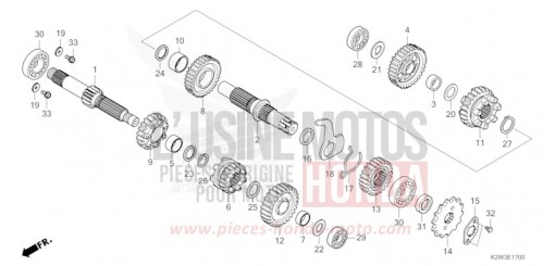 TRANSMISSION ST125AP de 2023