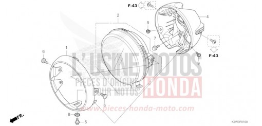 HEADLIGHT ST125AP de 2023