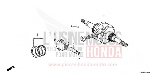 CRANKSHAFT/PISTON NSC50T2E de 2014