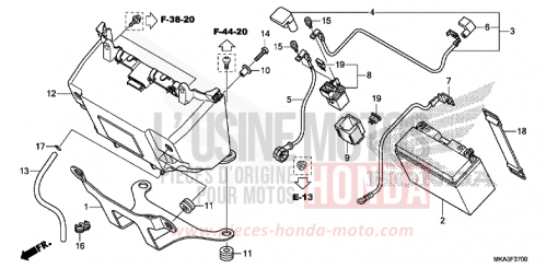 BATTERY NC750XDH de 2017