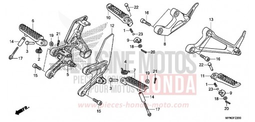 PEDANA CB1000RAF di 2015