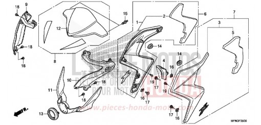 COWL CB1000RAF de 2015